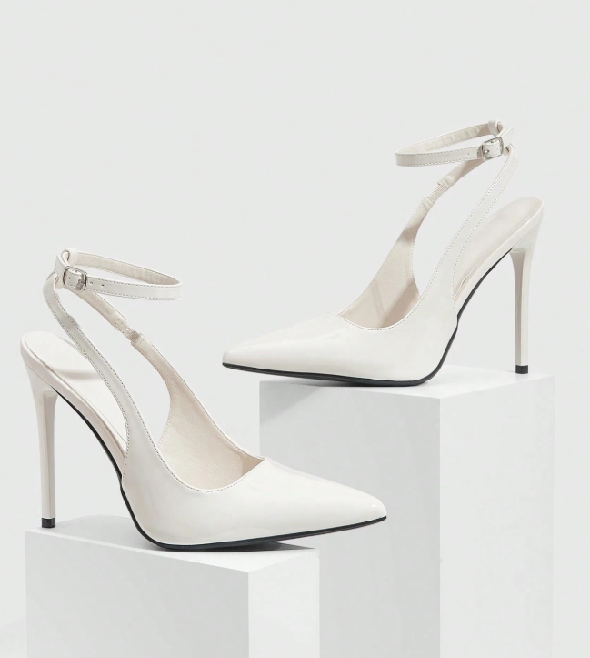 Women Shoes Women's Off-White Pointed Stiletto 