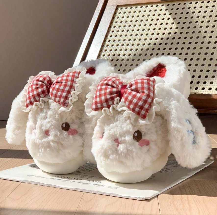 Cute Plush Indoor Slippers