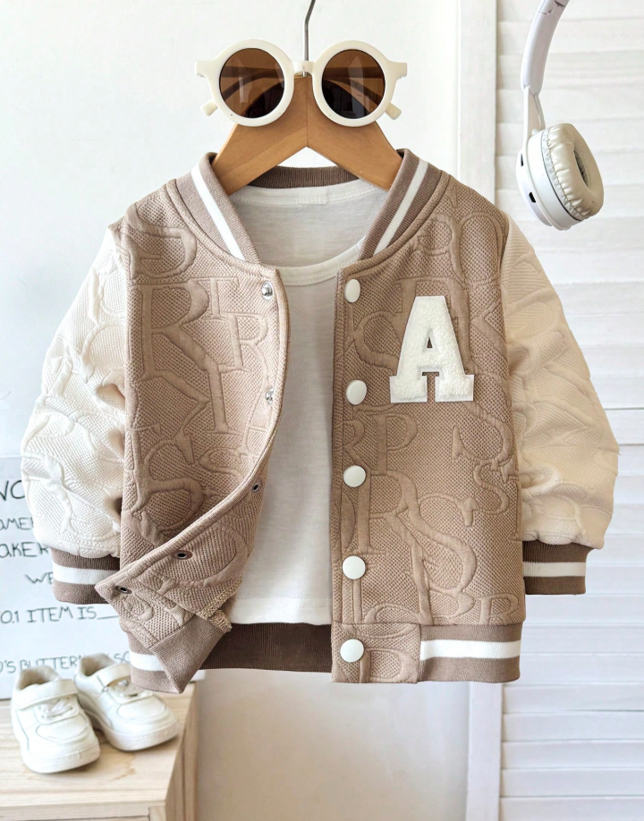 Infant Boy Cool Color Block Single-Breasted Jacket