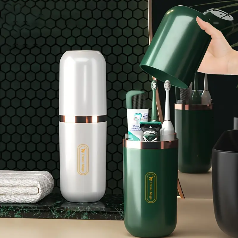 1pc Portable Travel Toothbrush & Toothpaste Kit