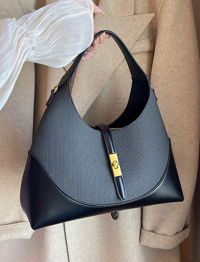 Contrasting Color Niche Design Dumpling Bag