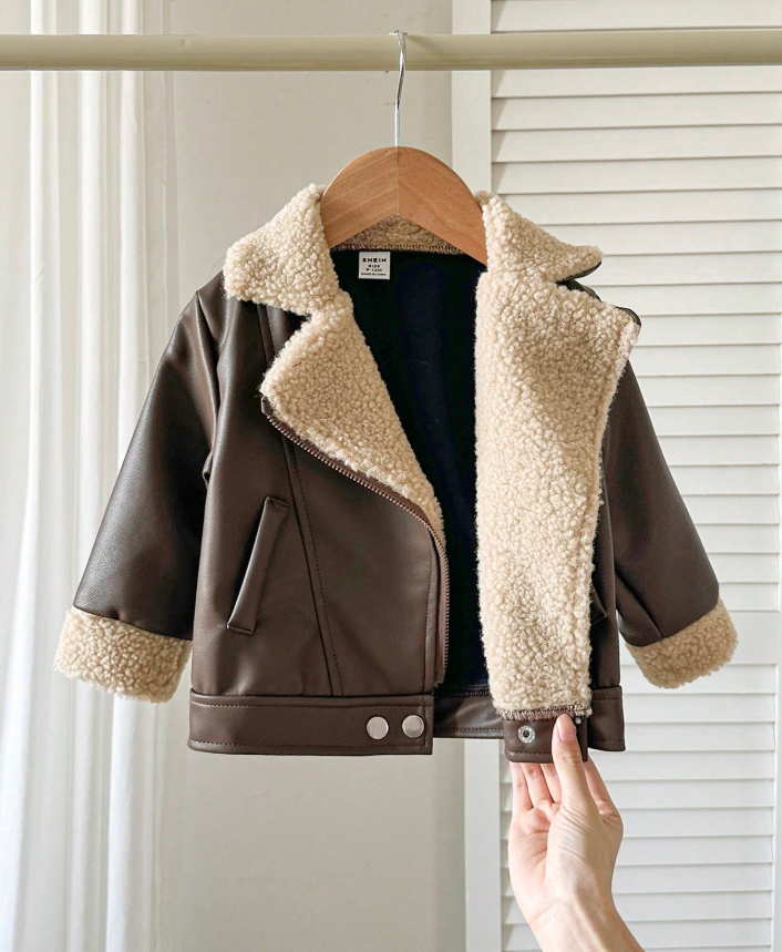 Baby Faux Leather Jacket
