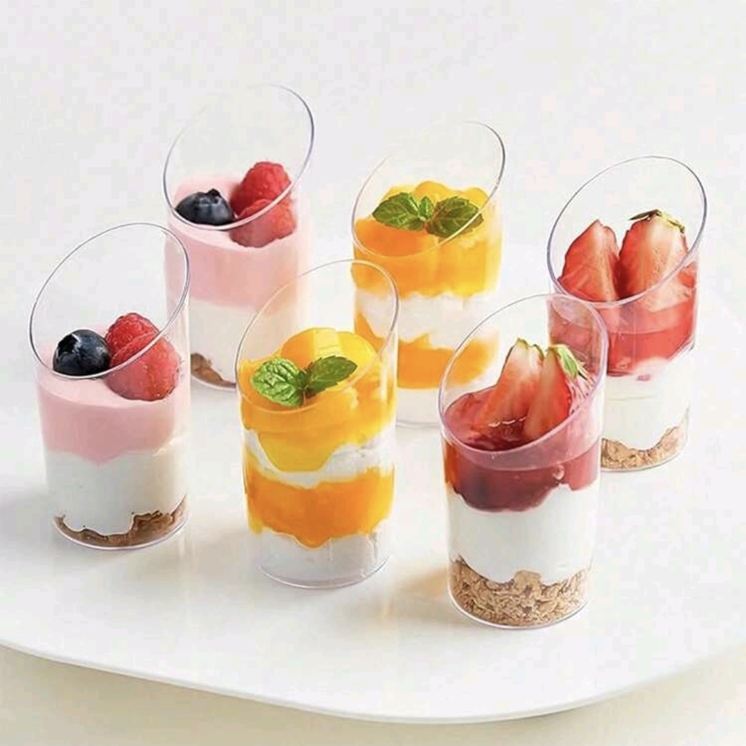 Transparent Plastic dessert Cups