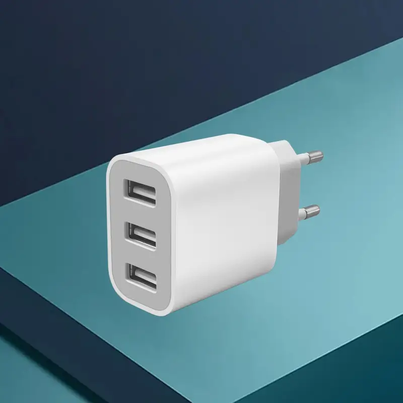 3-Port Quick Charge USB Wall Adapter