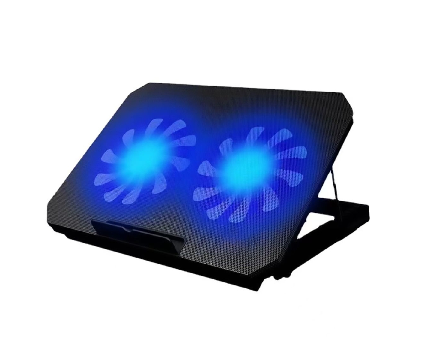 Laptop Cooling Pad 12-17-inch Laptop Cooler 2 Fans with Adjustable Height