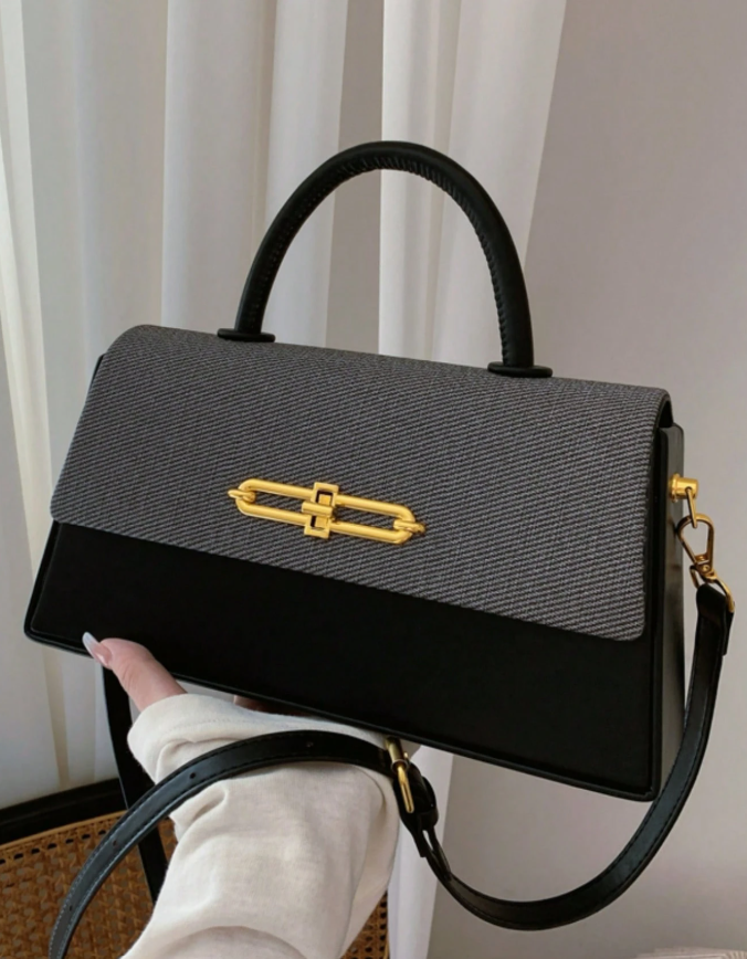 Women's Structured Squared Box Handbag