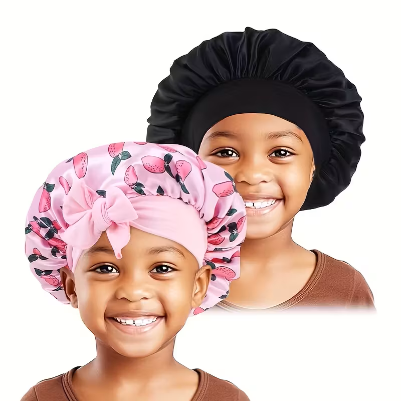 2pcs Set Bowknot Colorful Cap and Adorable Headband Hat