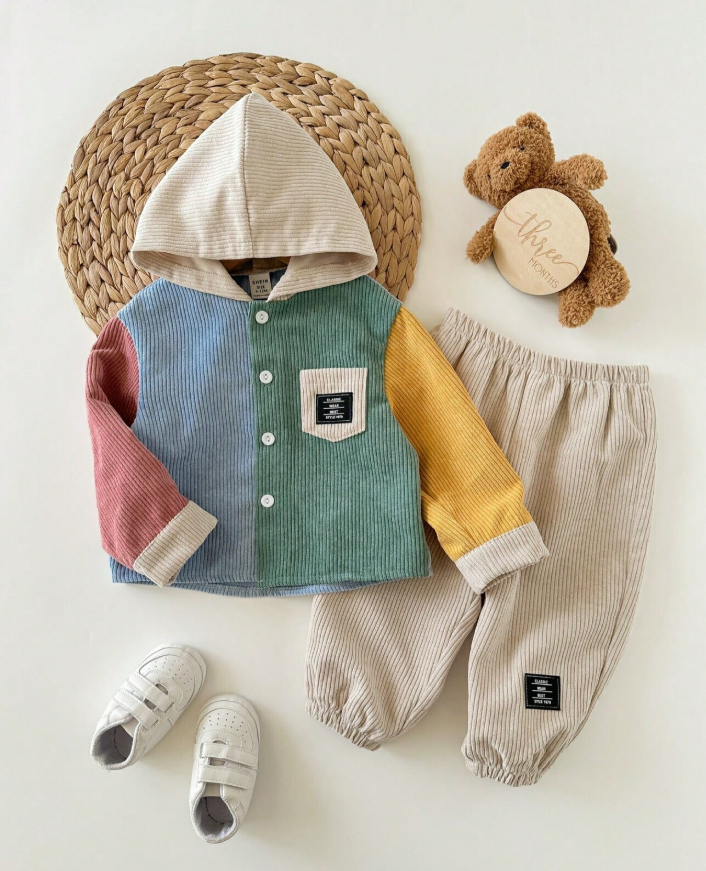 Baby Corduroy Shirt & Pants Set