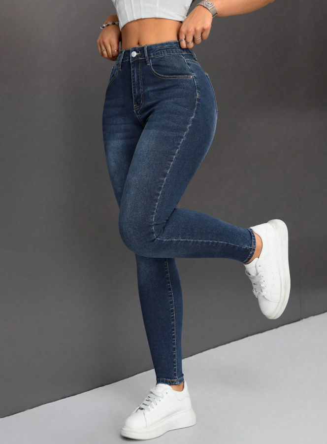 Women's High Waist Skinny Jeans