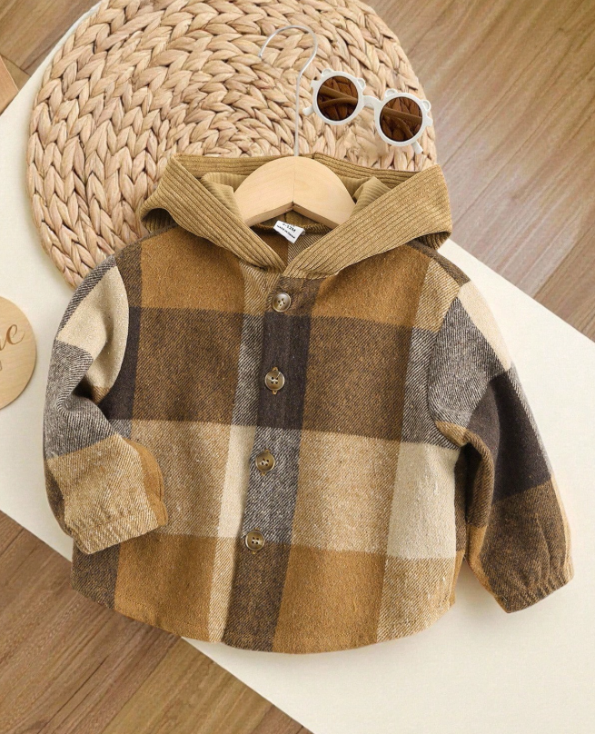 Baby Plaid Shirt Jacket