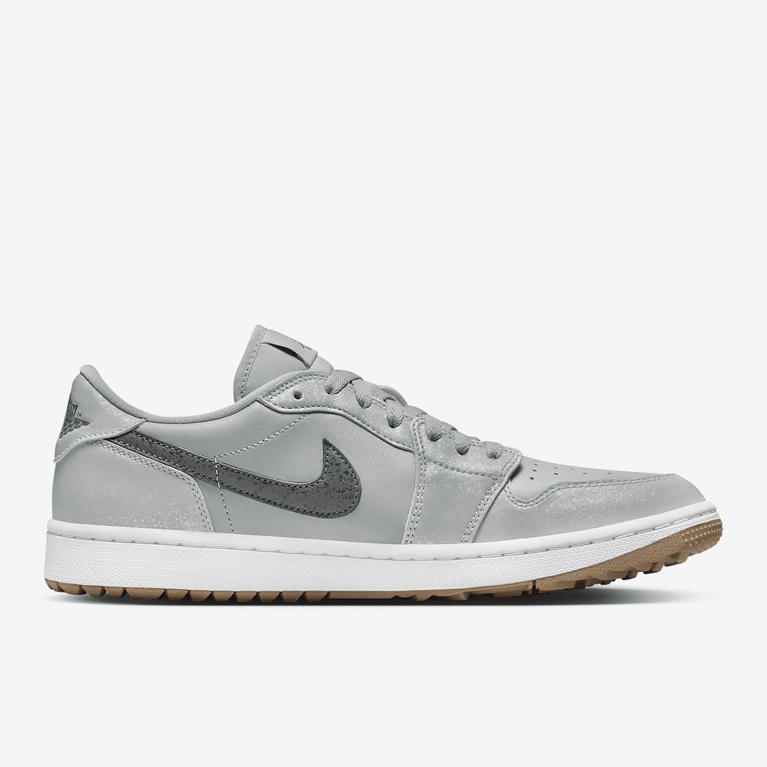 AJ1 White/Grey Classic Comfortable Versatile Durable Mid-Top Casual Basketball Shoes for Men