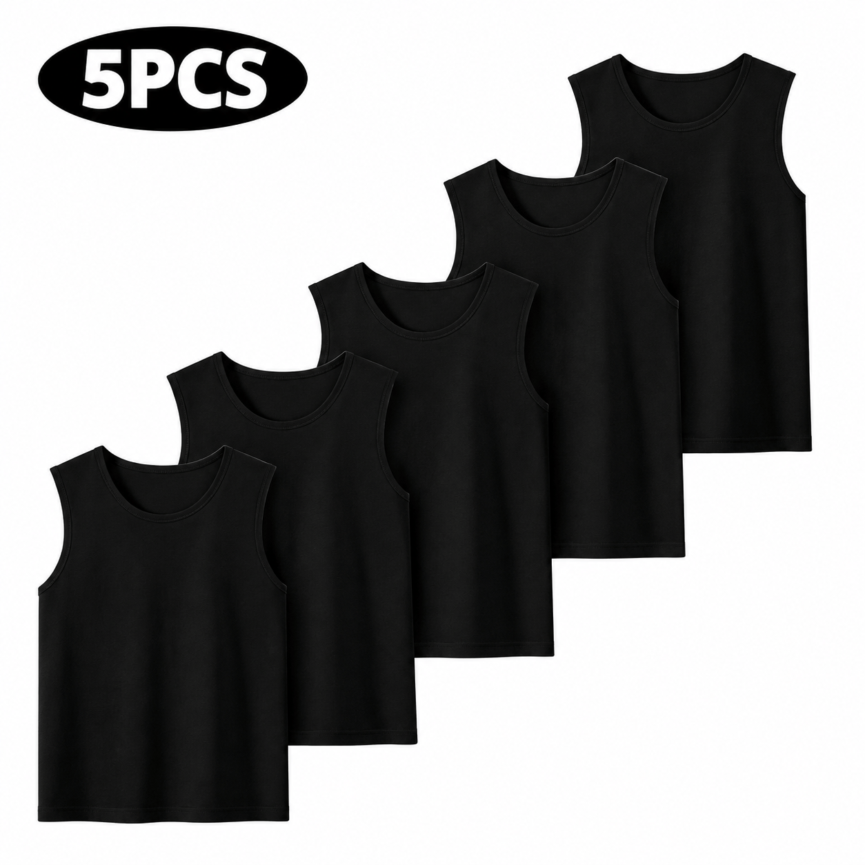 Men&rsquo;s 5-Piece Sleeveless Vest Set