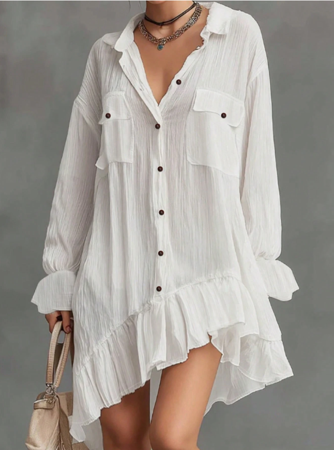 Ruffle Hem Dress