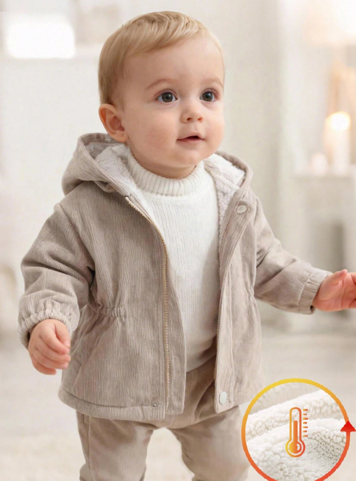 Baby Corduroy Hooded Jacket