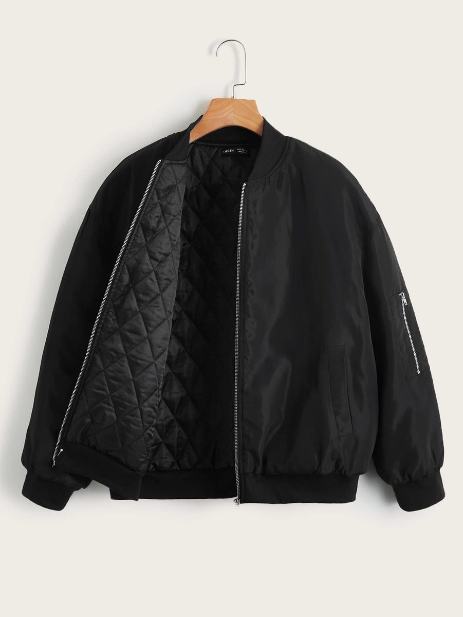 Women's Oversized Winter Black Padded Coat