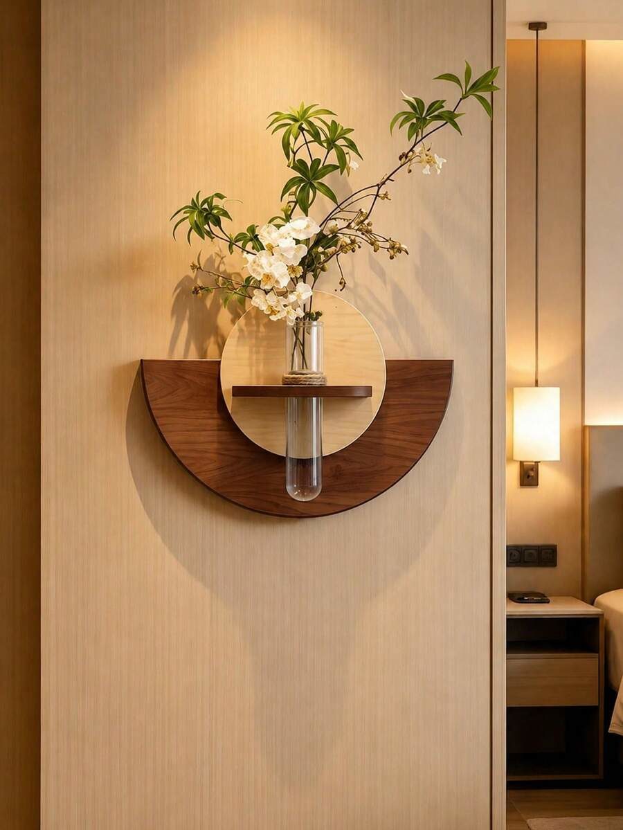 pc Wooden Vase Wall Decor