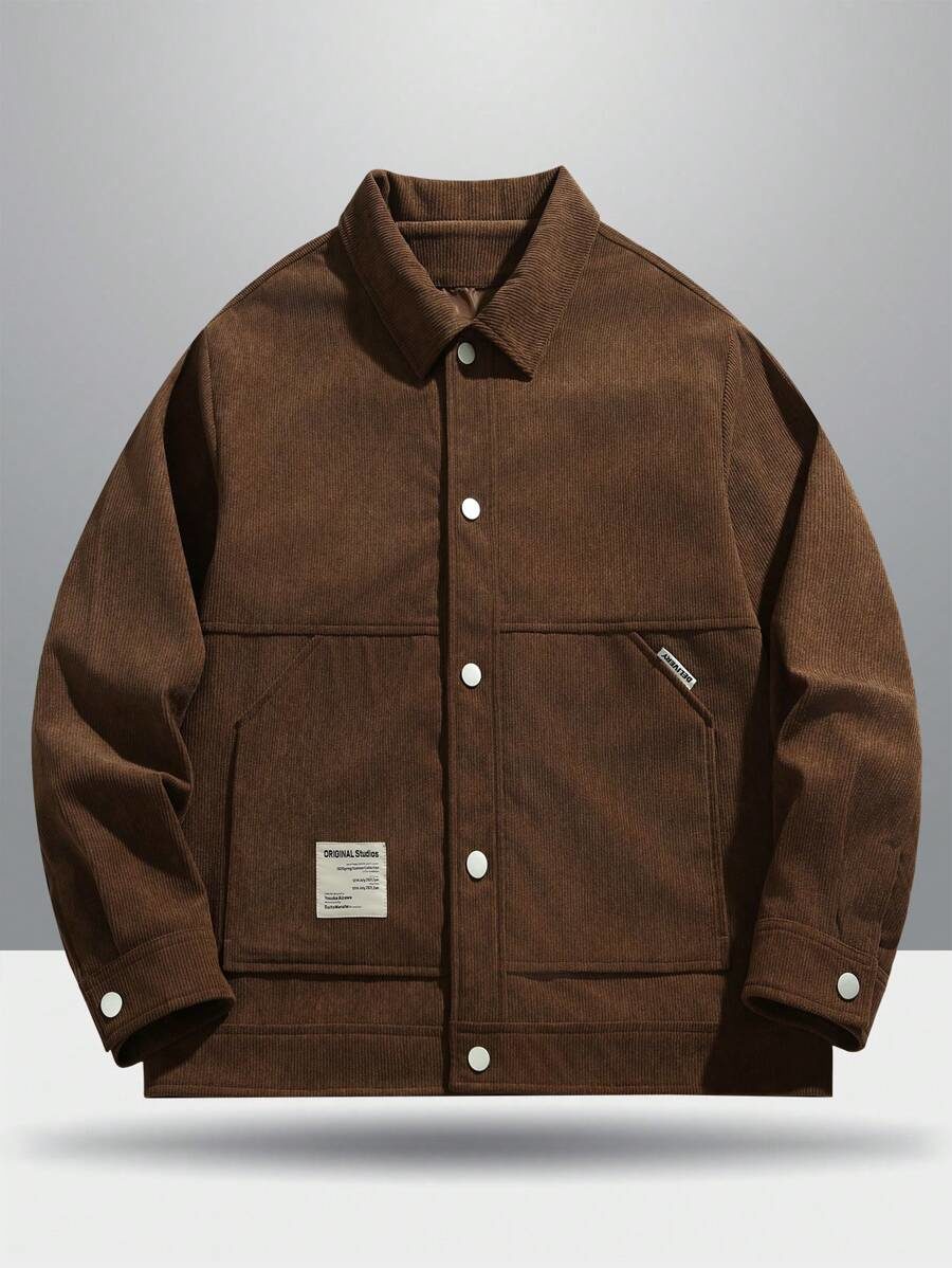 4th Of July / Men's Corduroy Warm Commuter Sports Outdoor Jacket Coat