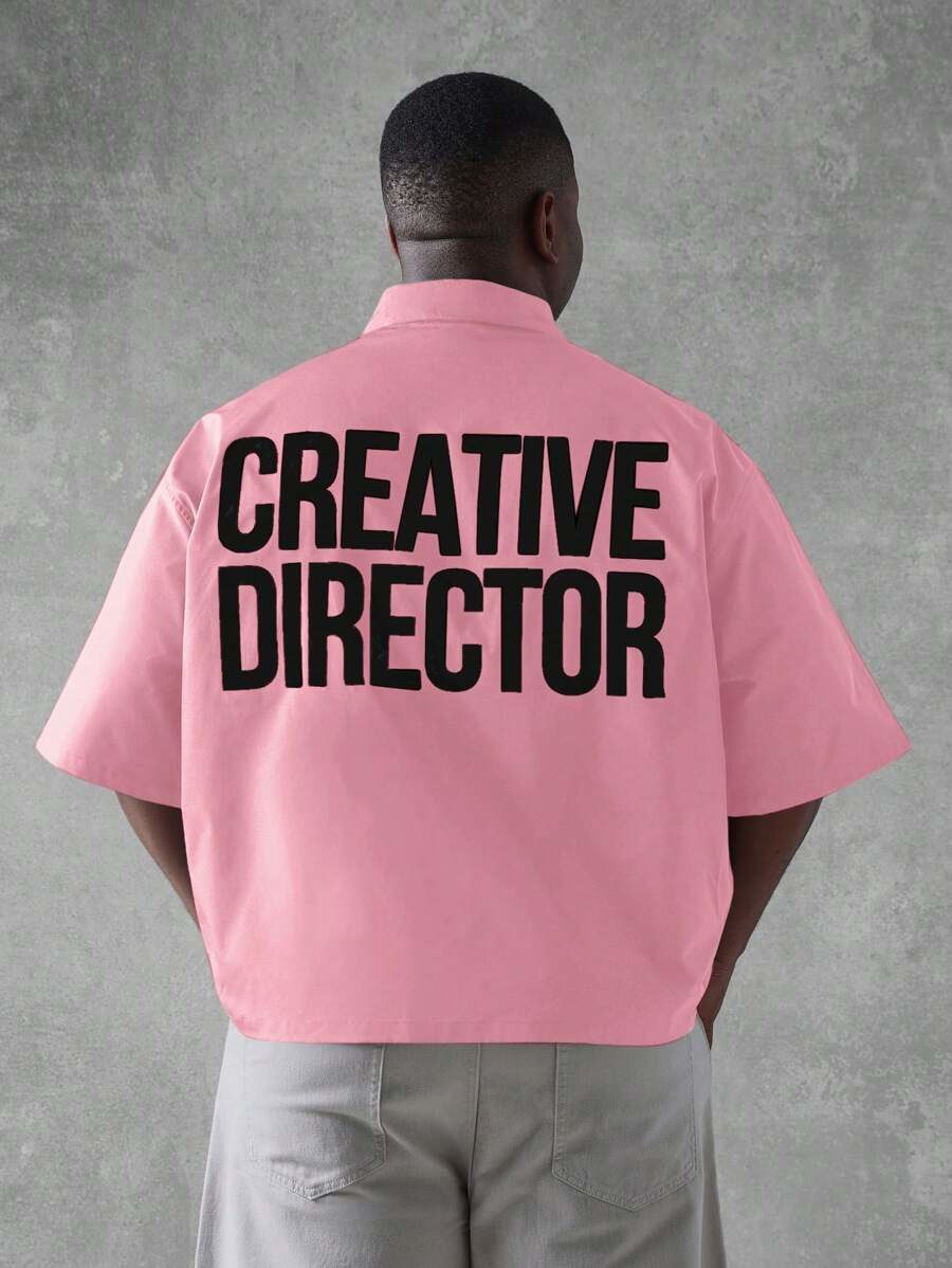 Creative Director Oversized Boxy Fit StatemenTshirt Urban Streetwear Graphic
