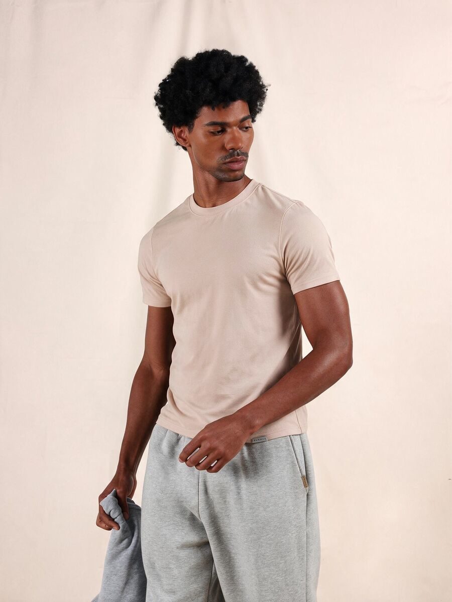 Slim Fit Soft Everyday Casual Plain Tee Lightweight Comfortable Lounge Top