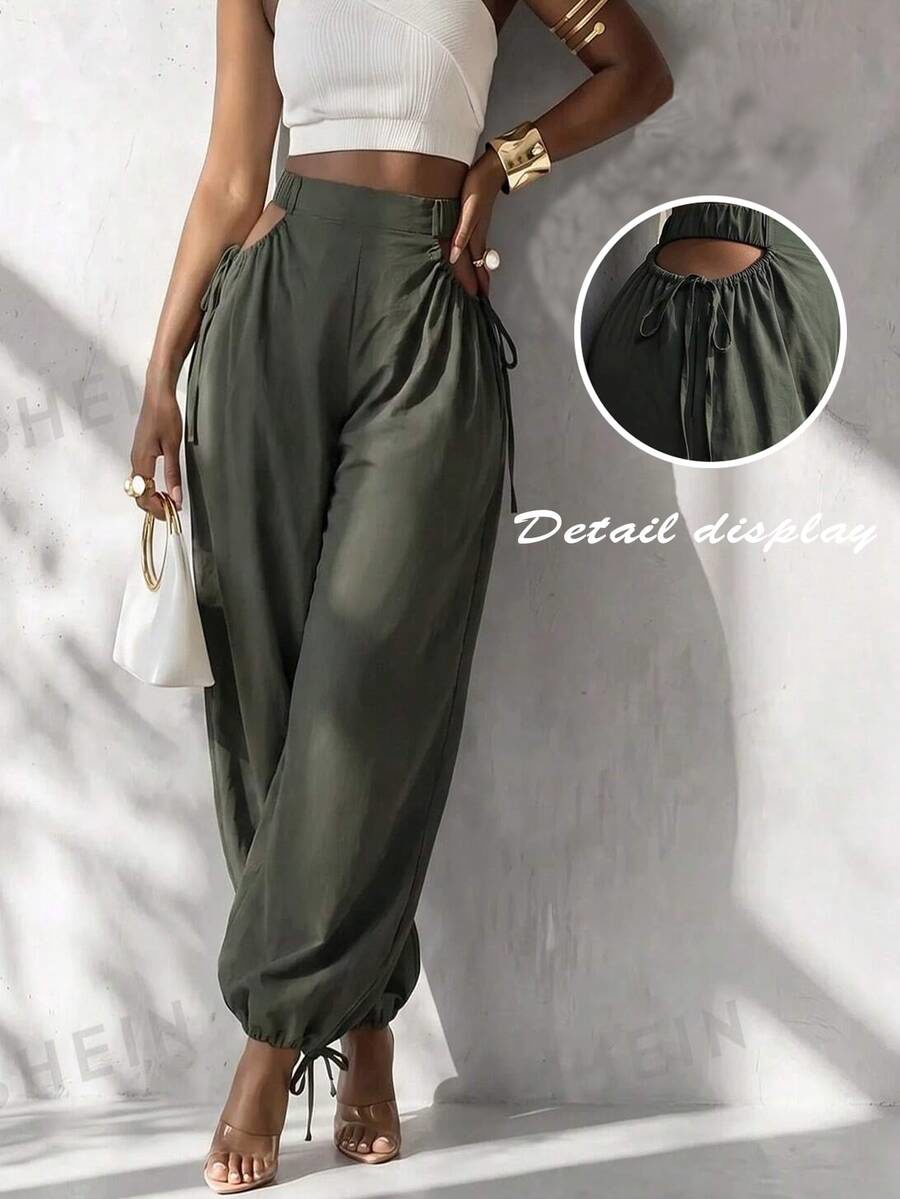 Four Seasons Army Green Women's Long Pants
