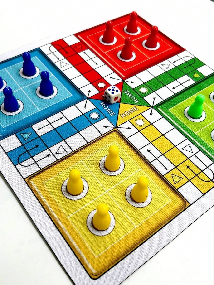 LUDO Game Classic Dice Game For 2-4 Travel Board Game Set