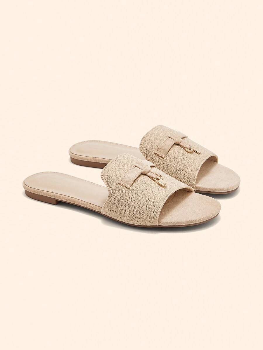 Suede Women's Flat Sandals Slippers
