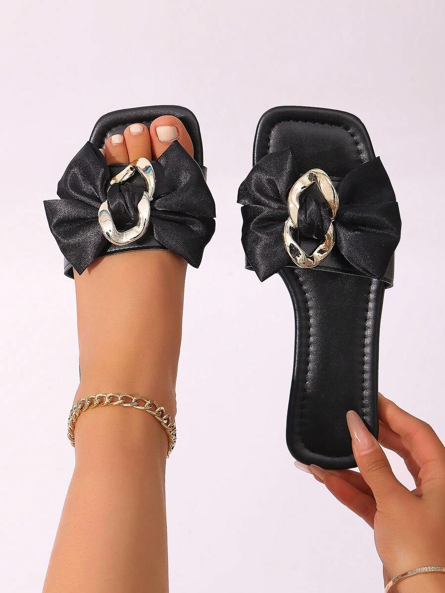Women's Flat Bow Sandals Summer Style