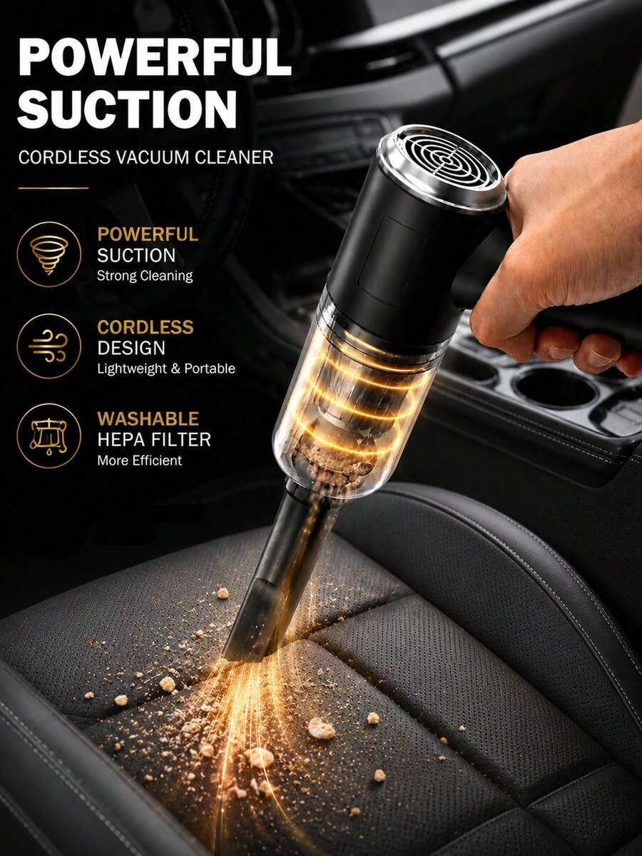 Mini Wireless Car Vacuum Cleaner