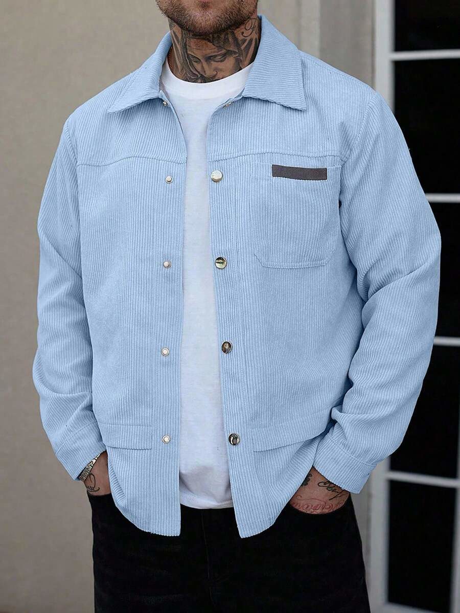 Men's Casual Versatile Simple Long Sleeve Jacket