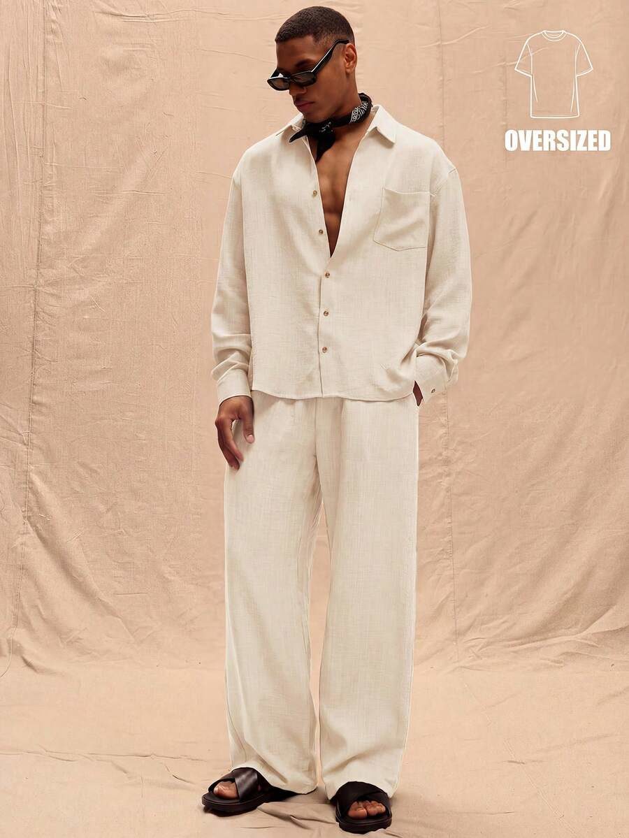 Oversized Linen Pants Autumn Winter Layering Transitional Season Casual