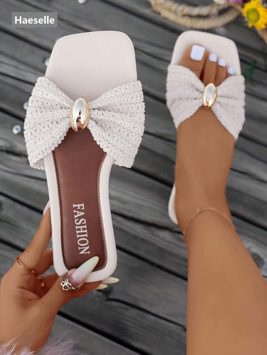 Women's New Flat Square Toe Sandals,