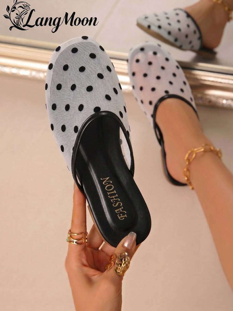 Elegant  Mesh Closed-Toe Sandals