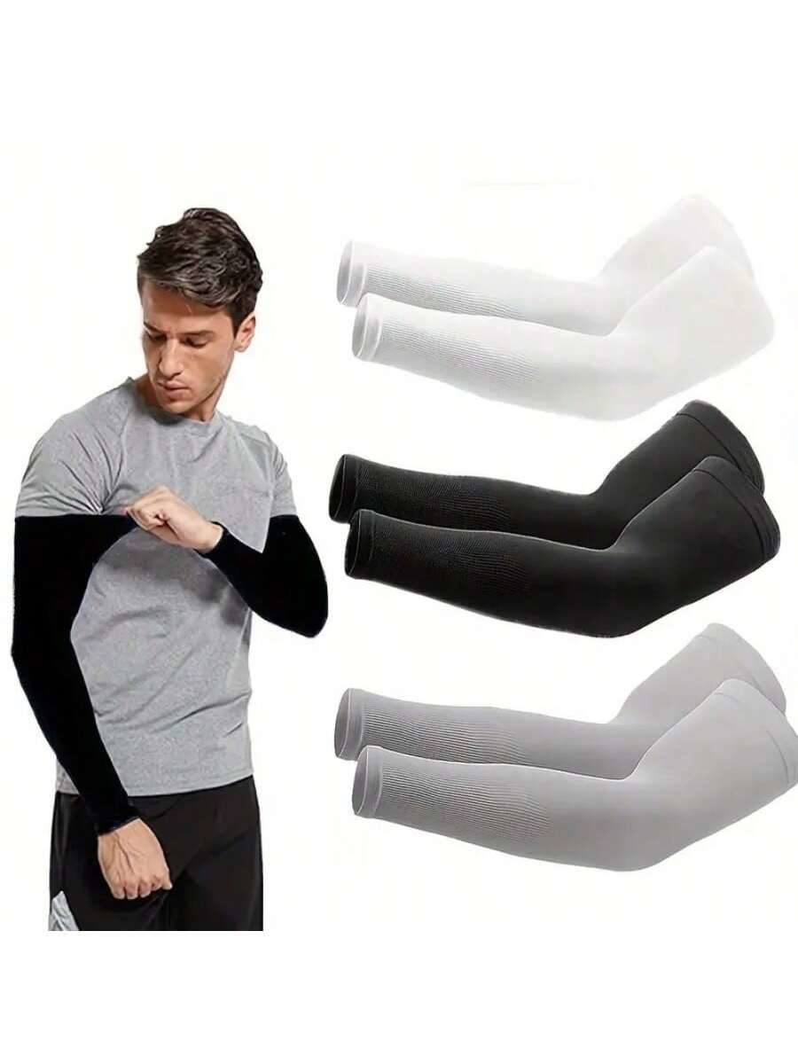 3 Pairs Unisex Breathable & Elastic Quick-Dry Arm Sleeves