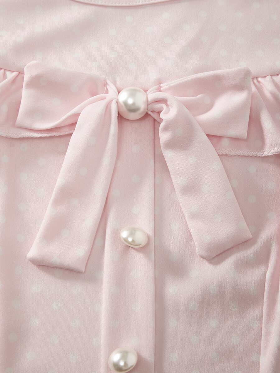 Women's Summer Casual Polka Dot Print Ruffle Dress