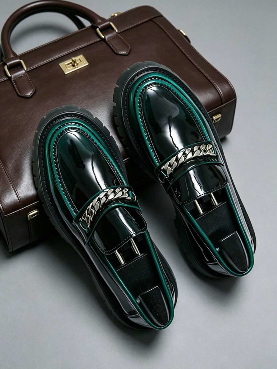 Premium Men's Loafers With Height-Increasing Platform Sole