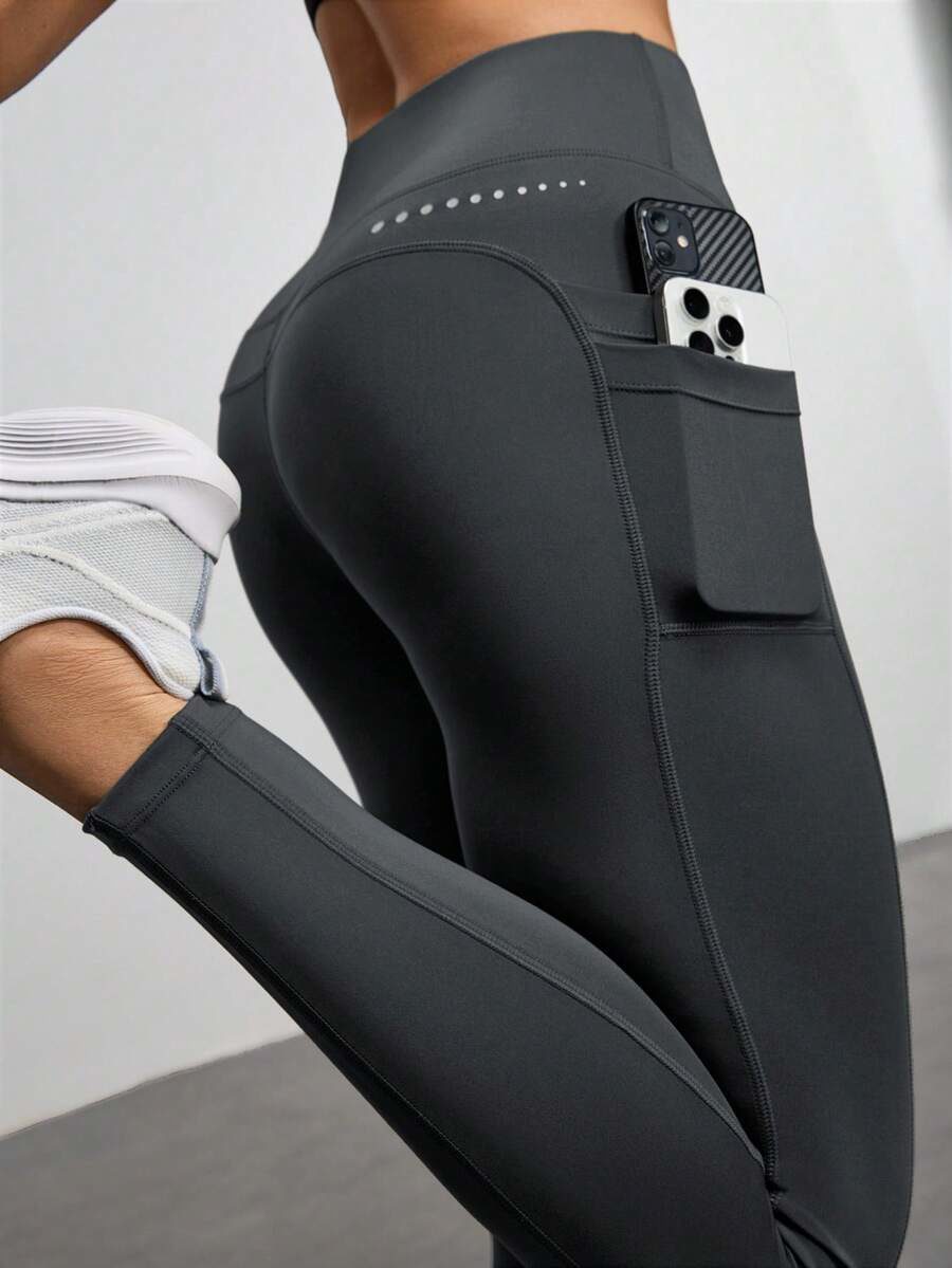 High Waist Casual Fitness Leggings With Pockets Yoga Pants
