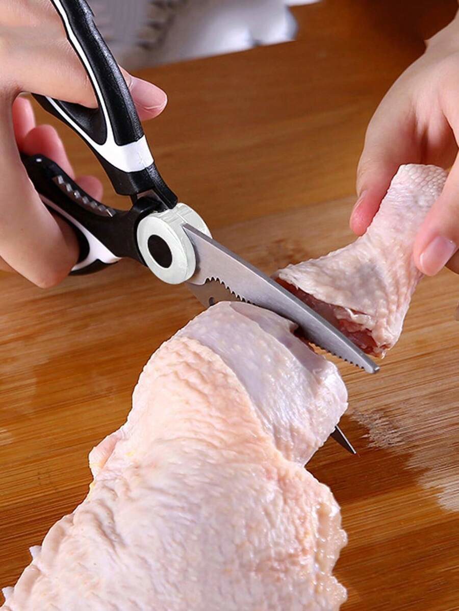 1pc Kitchen Scissors, stainless Steel Multipurpose Heavy Duty Scissors For Food