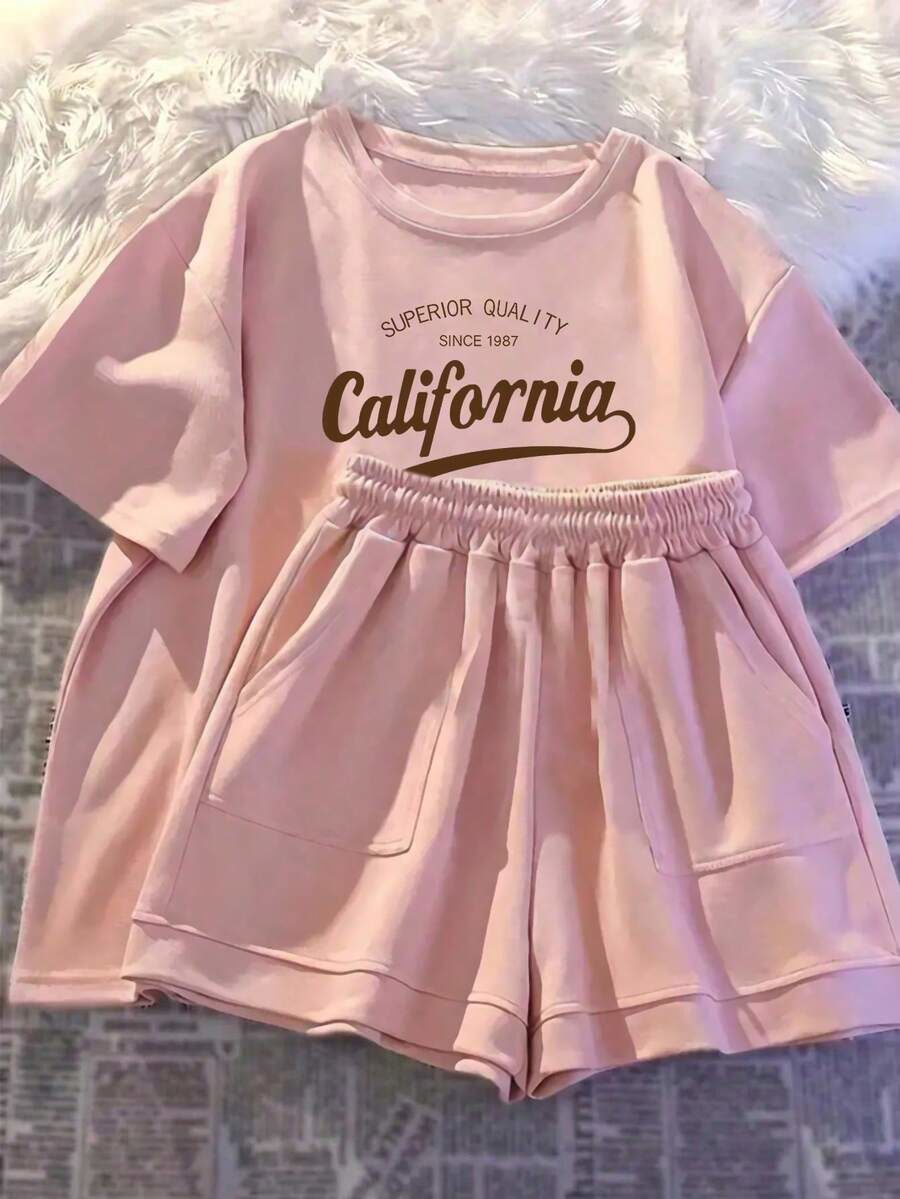 1987 California Print Girls' Summer Set