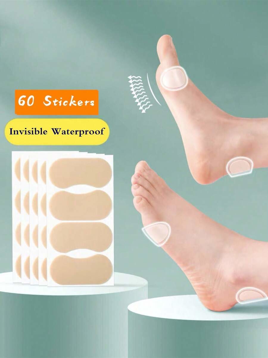 60pcs Anti-Friction Heel Pads