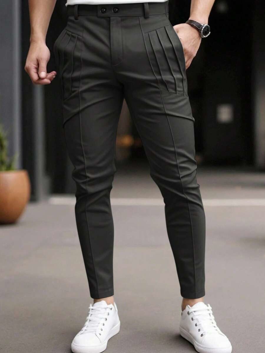 Men's Formal Pleated Suit Pants