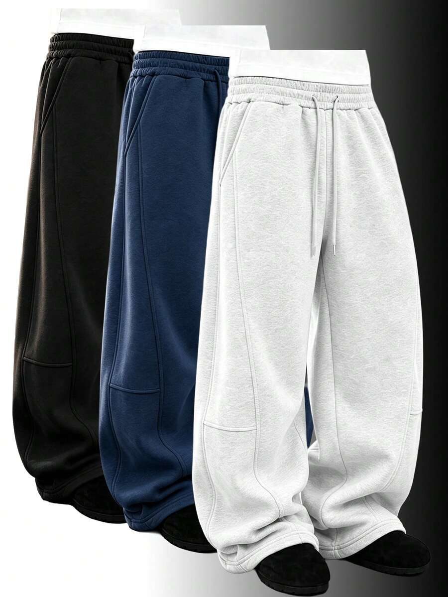 Men's Loose Wide Leg Sweatpants Men's Sports Long Pants